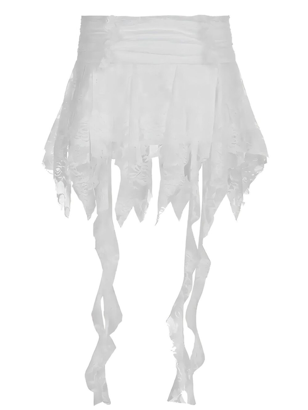 Unique Irregular Fringe Mini Skirt