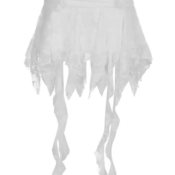 Unique Irregular Fringe Mini Skirt
