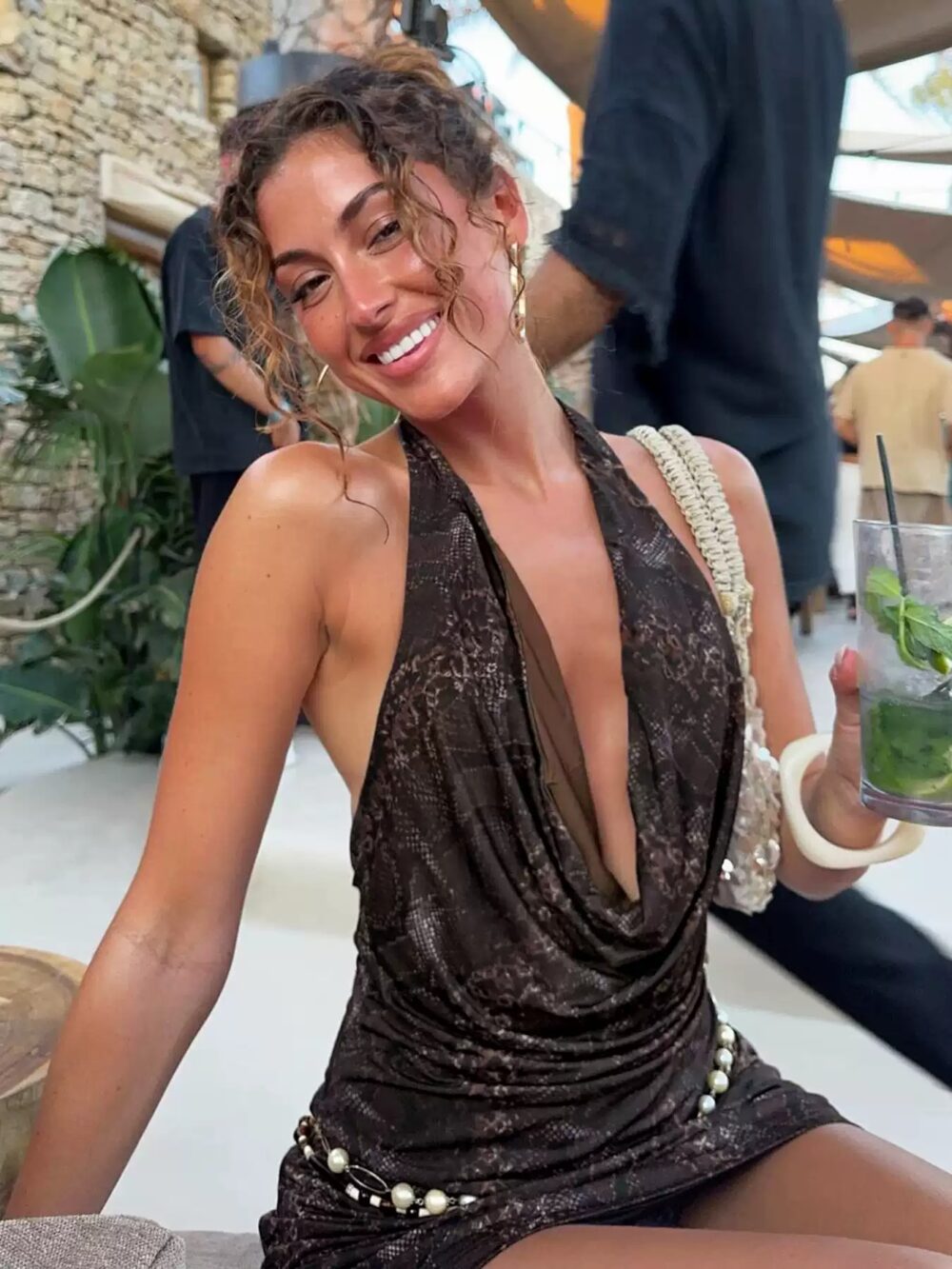 Cowl Neck Sleeveless Dress - Image 2