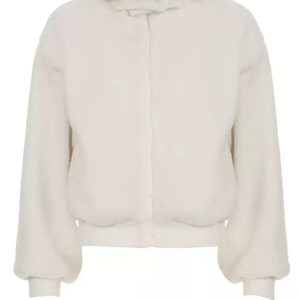 Soft Plush Hooded Shearling Jacket